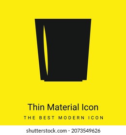 Black Glass Side View minimal bright yellow material icon