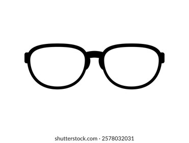 Black glasses eye icon vector design