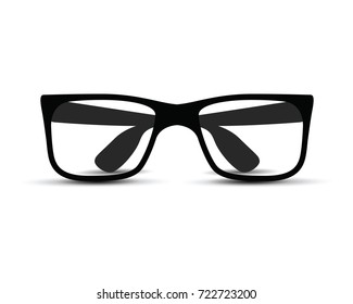 black glasses and frames 