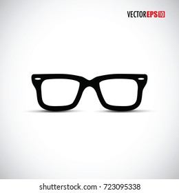 black glasses and frames 