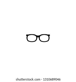 black glasses icon on a white background