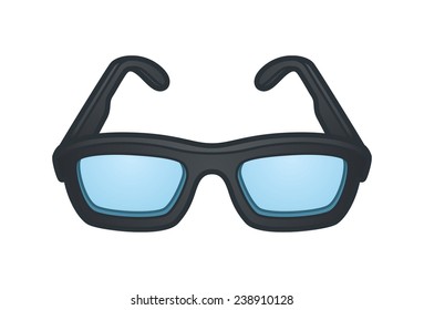 Black glasses illustration