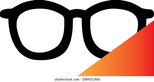 Black Glasses Logo