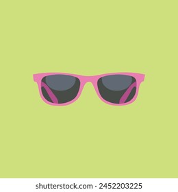 black glasses with pink frames