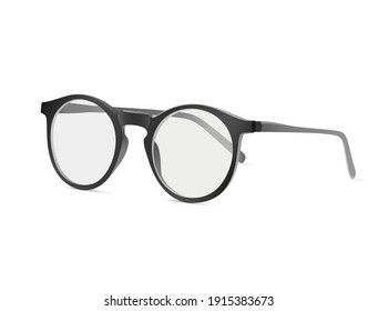 Black glasses with a very nice design
