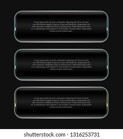 Black glossy Banner