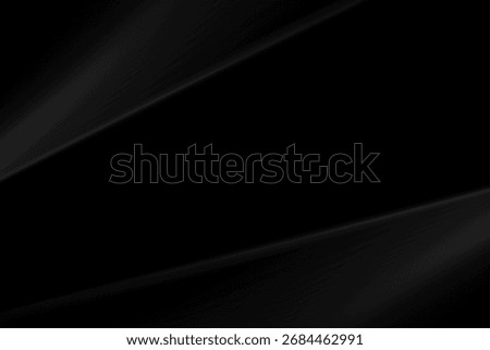 Black glossy smooth stripes abstract tech minimal background. Vector pure minimalism design