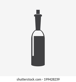 black glossy wine bottles 