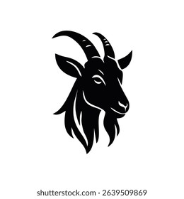 black goat head logo icon
