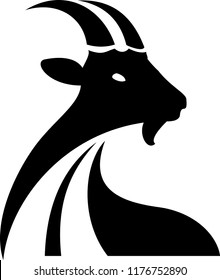 black goat vector