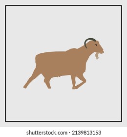 Black goat vector design T-shirt