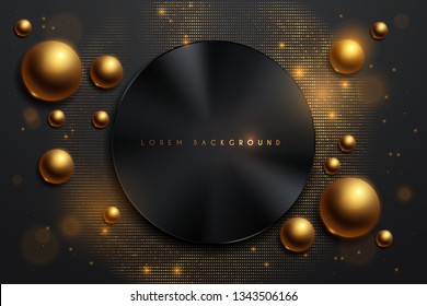 black and gold abstract background