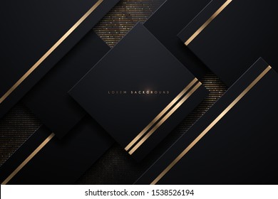 Black and gold abstract background