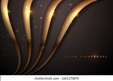 Black and gold abstract background