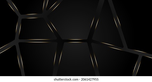 Black and gold abstract background