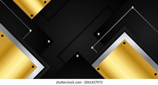 Black and gold abstract background