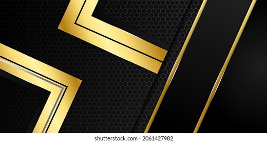 Black and gold abstract background