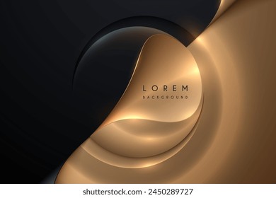 Black and gold abstract background