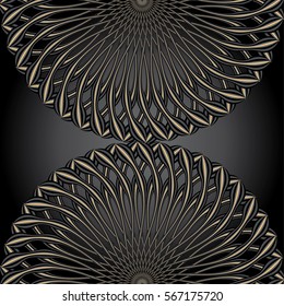 black & gold abstract background