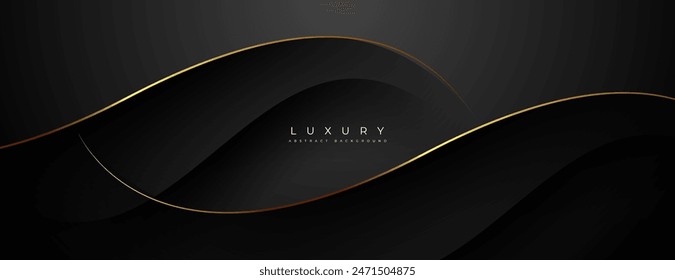 black and gold abstract background with overlapping lines texture