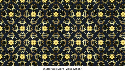 Black Gold Abstract Background Seamless Pattern Islamic Abstract seamless pattern of black and gold color for wallpapers and background Oriental seamless vector patterns set. Arabic geometric ornament