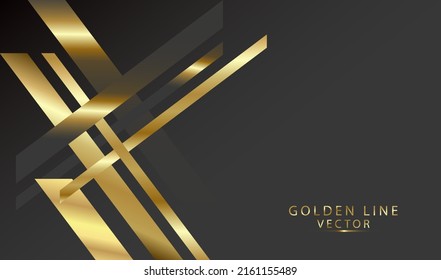 Black gold abstract background vector design. Luxury graphic art
