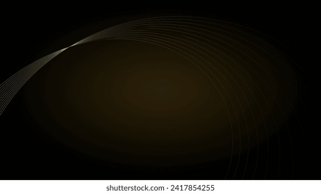 Black and Gold abstract background vector illustration design. Abstract background with gradation and gold line. Template for presentation, web, banner, photo, award, atc. 
