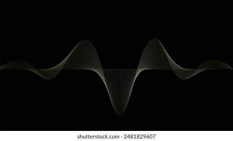 Black and Gold abstract background vector design. Suitable for presentation template, media promotion, advertising, banner, billboard, flyer, etc.