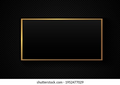 Fondo geométrico abstracto negro y dorado. diseño de fondo geométrico con textura de metal perforado. Concepto de forma moderna. Vector 3D. Fácil de editar y personalizar. EPS10.