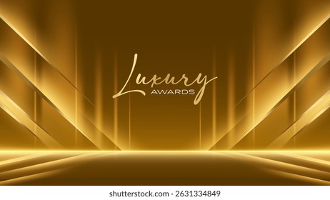 Black and Gold Abstract Luxury Background. Modern Minimal Premium Design Template. Amazing Welcome Invite. Grand Celebration Banner for Birthday and Anniversary. Elegant Decorative Layout Template. 