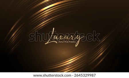 Black and Gold Award Background. Creative Concept Template. Classy Premium Wedding Card. Grand Luxury Decorative Banner for Wedding and Birthday. Premium Congratulations Card. Event Invitation.