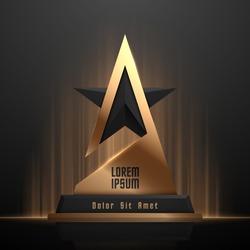 Black And Gold  Award Template