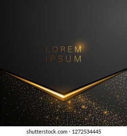 Black and gold background