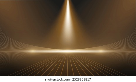 Black and Gold background abstract geometric shapes luxury design wallpaper.Realistic layer elegant futuristic glossy light.Cover layout template.