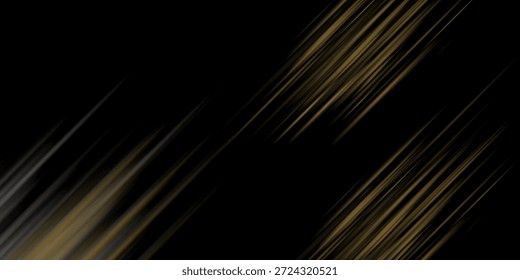 Schwarz-goldener Hintergrund mit dunklerer Oberfläche hat eine weiche Abstufung mit heller Technologie diagonal grau und weißen Linien schön. 