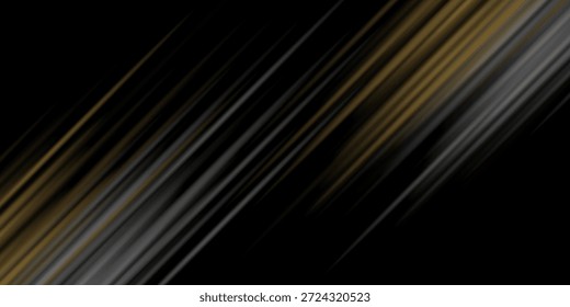 Schwarz-goldener Hintergrund mit dunklerer Oberfläche hat eine weiche Abstufung mit heller Technologie diagonal grau und weißen Linien schön. 