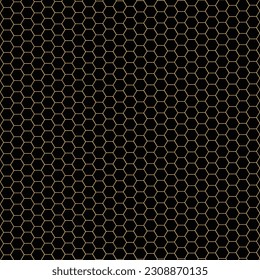 Un fondo negro y dorado con un patrón hexágono.