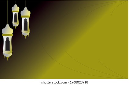 Imagen de fondo de oro negro con adornos de linternas