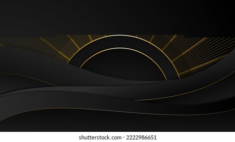 black gold background  with luxury