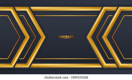black and gold background. template modern