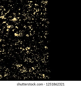 Black and gold background. Vector illustration.