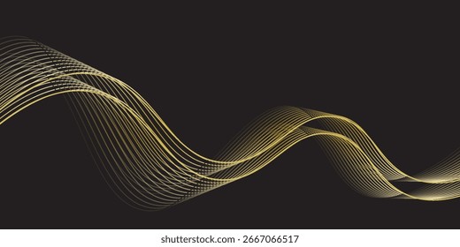 Schwarz-gold Hintergrund Vektor Tapete für Hintergrund, Banner. Vektor