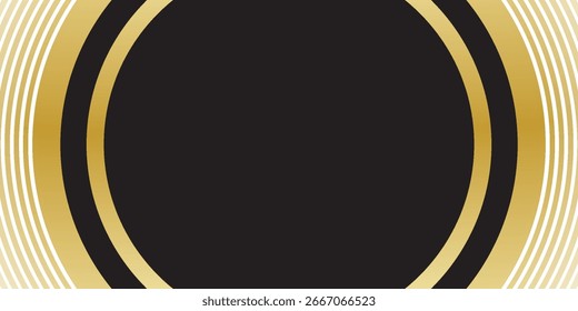Schwarz-gold Hintergrund Vektor Tapete für Hintergrund, Banner. Vektor