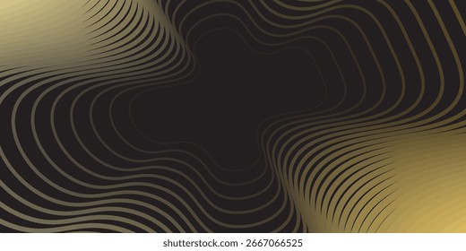 Schwarz-gold Hintergrund Vektor Tapete für Hintergrund, Banner. Vektor