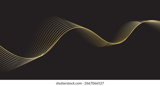 Schwarz-gold Hintergrund Vektor Tapete für Hintergrund, Banner. Vektor