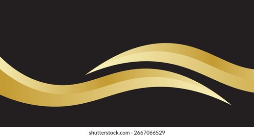 Schwarz-gold Hintergrund Vektor Tapete für Hintergrund, Banner. Vektor