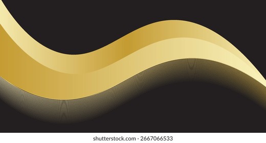 Schwarz-gold Hintergrund Vektor Tapete für Hintergrund, Banner. Vektor