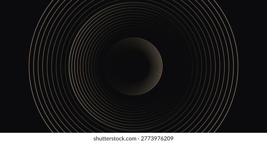 Black gold background vector wallapaper for backdrop, banner. vektor