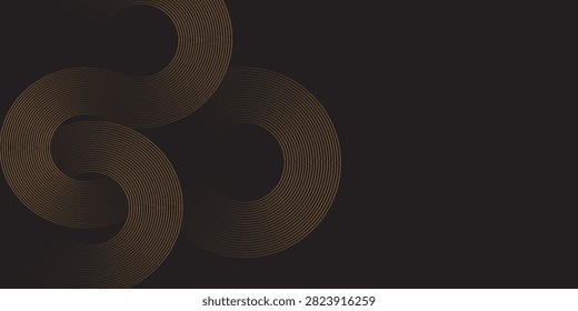 Black gold background vector wallapaper for backdrop, banner. modern