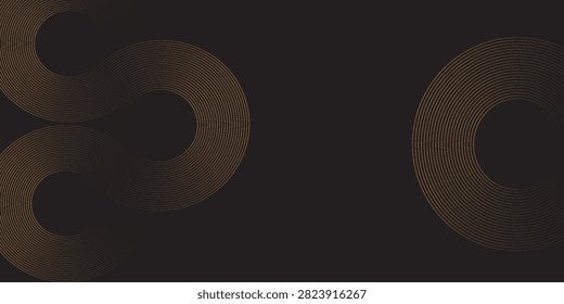 Black gold background vector wallapaper for backdrop, banner. creative background